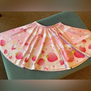 Kawaii Strawberry Milk Skirt